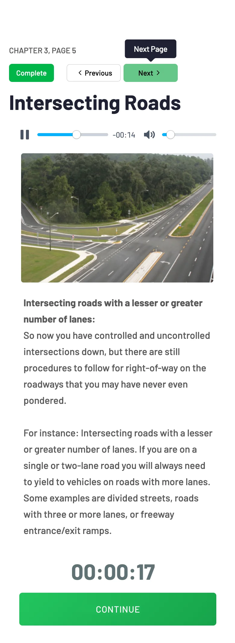 EZ Drive Virginia course lesson
